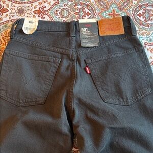 Levi's 501 Original Straight Jeans in Black NWT